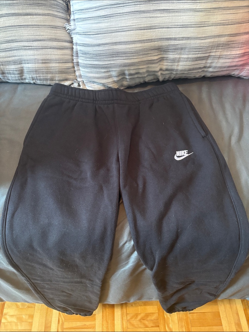 Nike Black Fleece Sweatpants with Logo